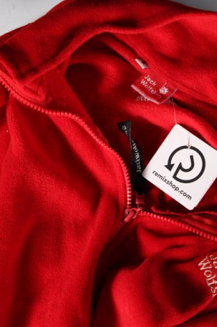 Damen Fleece Oberteil  Jack Wolfskin, Größe S, Farbe Rot, Preis 15,99 €