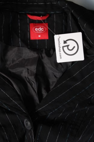 Γυναικείο σακάκι Edc By Esprit, Μέγεθος M, Χρώμα Μαύρο, Τιμή 17,49 €