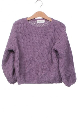 Dziecięcy sweter H&M, Rozmiar 4-5y/ 110-116 cm, Kolor Fioletowy, Cena 35,99 zł