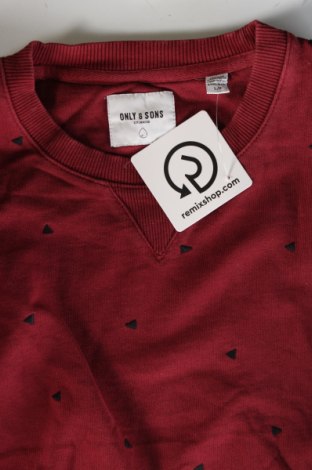 Herren Shirt Only & Sons, Größe L, Farbe Rot, Preis 13,49 €