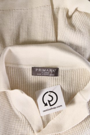 Ανδρική ζακέτα Primark, Μέγεθος XL, Χρώμα Εκρού, Τιμή 19,85 €