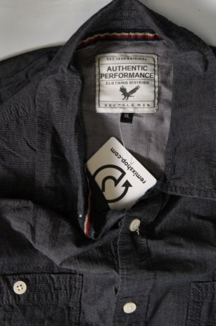 Мъжка риза Authentic Denim, Размер XL, Цвят Сив, Цена 13,49 лв.