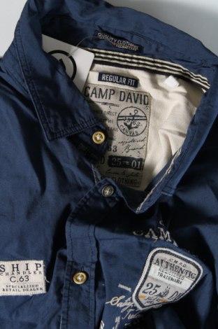 Herrenhemd Camp David, Größe M, Farbe Blau, Preis € 31,99