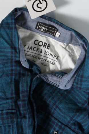 Мъжка риза Core By Jack & Jones, Размер L, Цвят Син, Цена 15,99 лв.