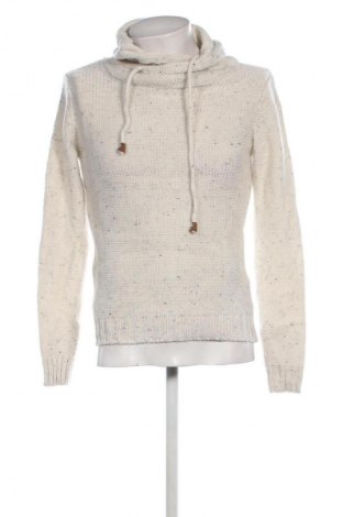 Męski sweter Bershka, Rozmiar S, Kolor Biały, Cena 111,99 zł