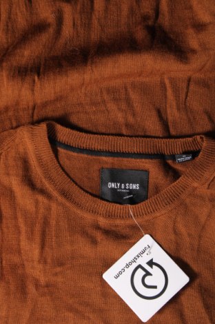 Herrenpullover Only & Sons, Größe M, Farbe Braun, Preis 13,99 €