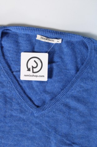 Herrenpullover WoolOvers, Größe XL, Farbe Blau, Preis 33,99 €