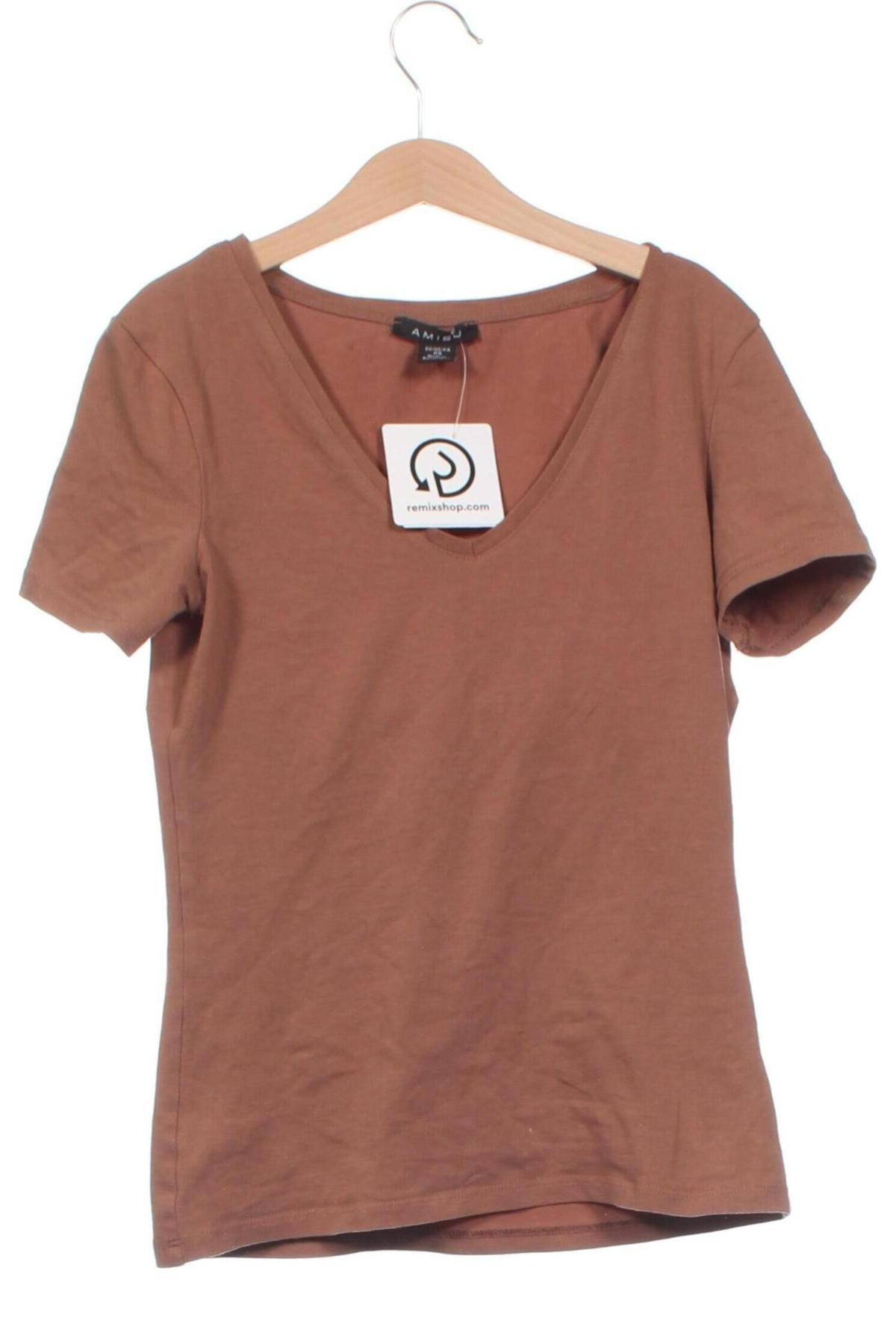 Damen Shirt Amisu, Größe XS, Farbe Braun, Preis 10,00 €