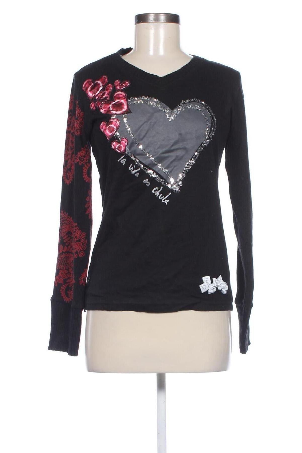 Damen Shirt Desigual, Größe L, Farbe Schwarz, Preis € 17,49