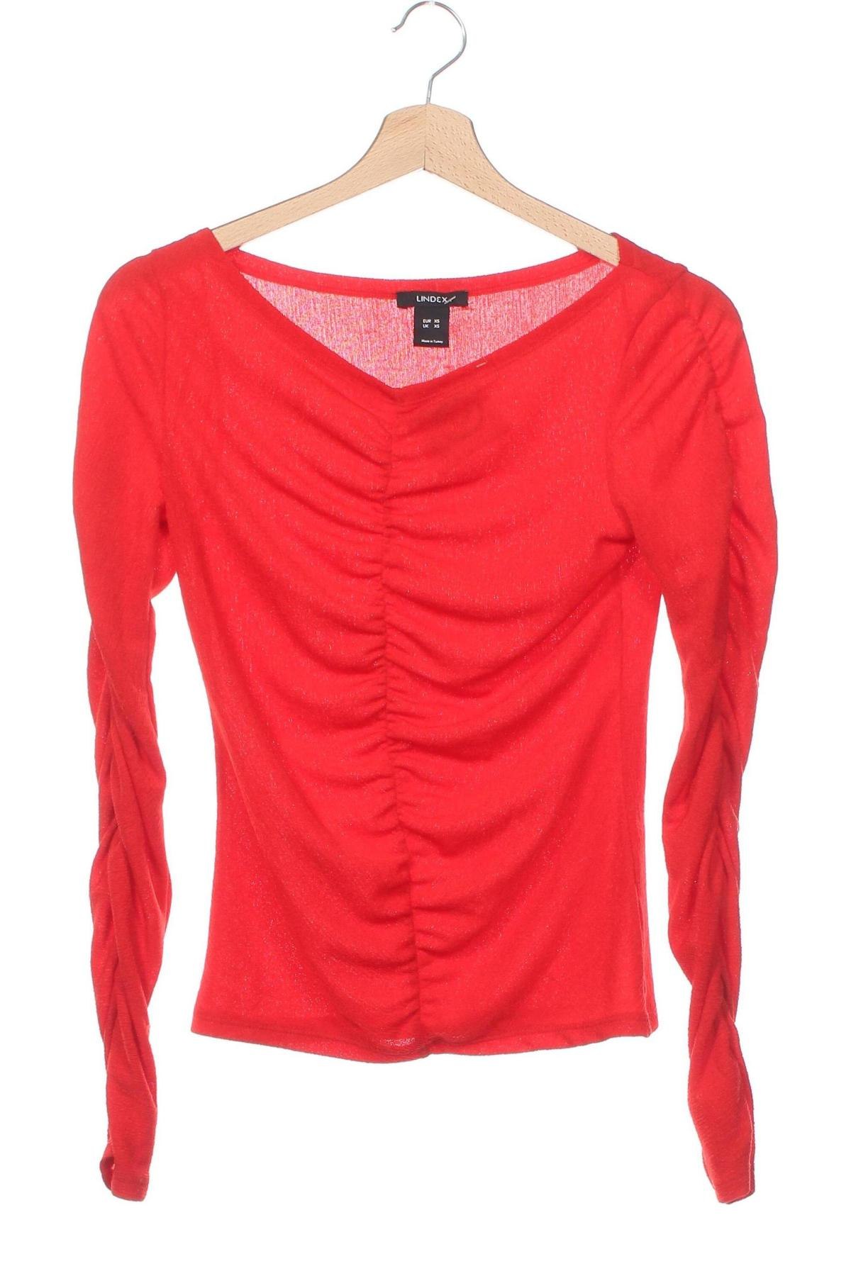 Damen Shirt Lindex, Größe XS, Farbe Rot, Preis € 6,49