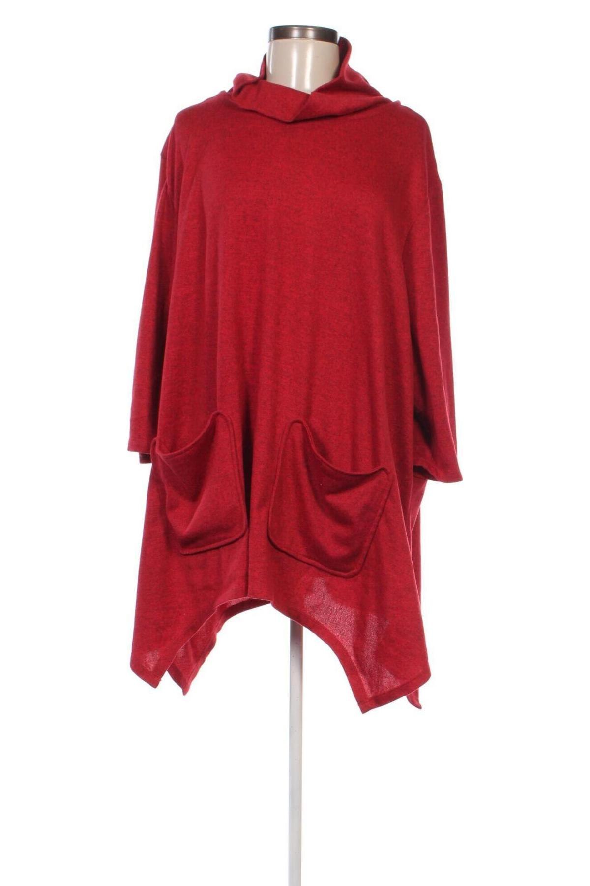 Damen Shirt Mia Moda, Größe 5XL, Farbe Rot, Preis € 17,39