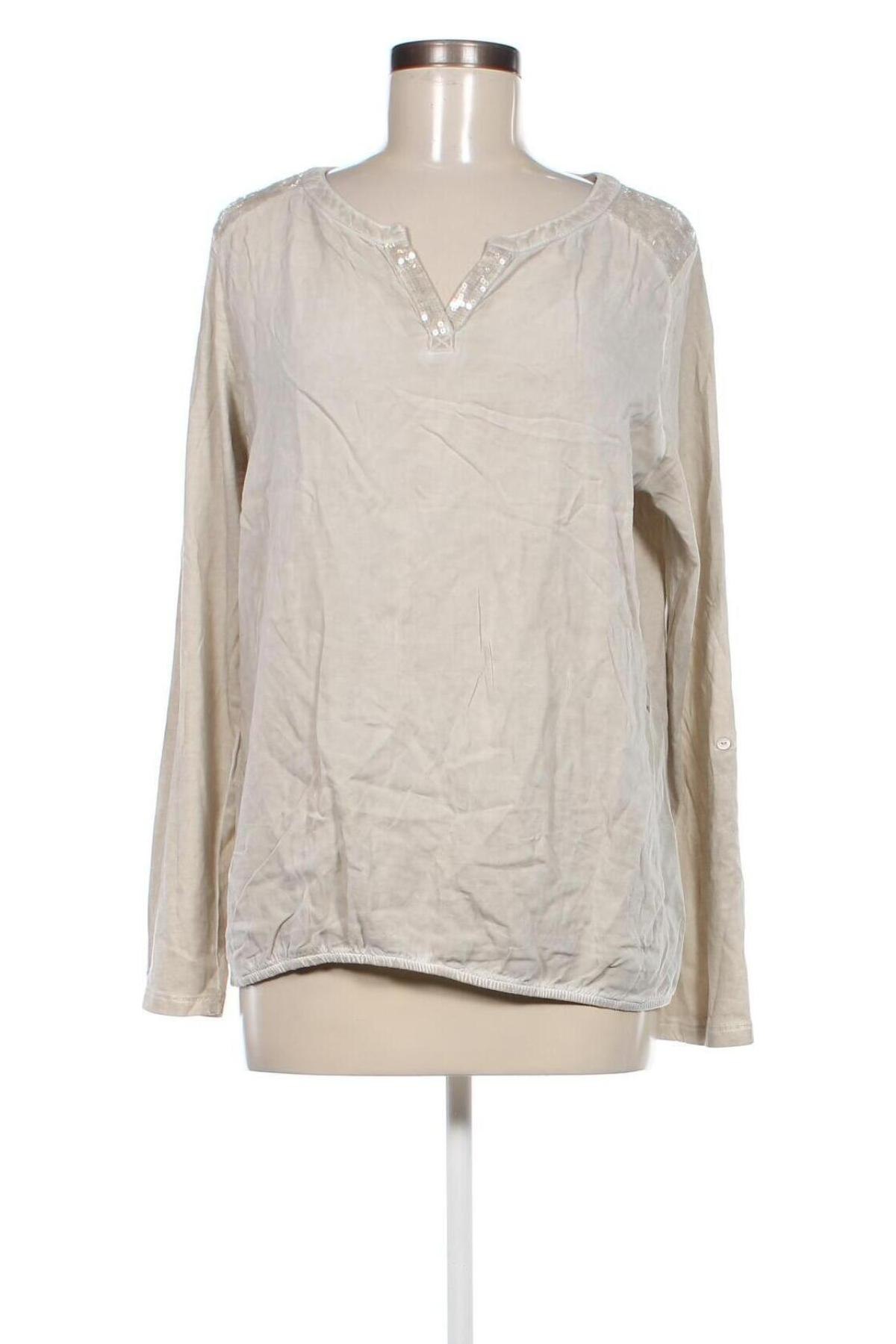 Damen Shirt Street One, Größe L, Farbe Beige, Preis 23,99 €