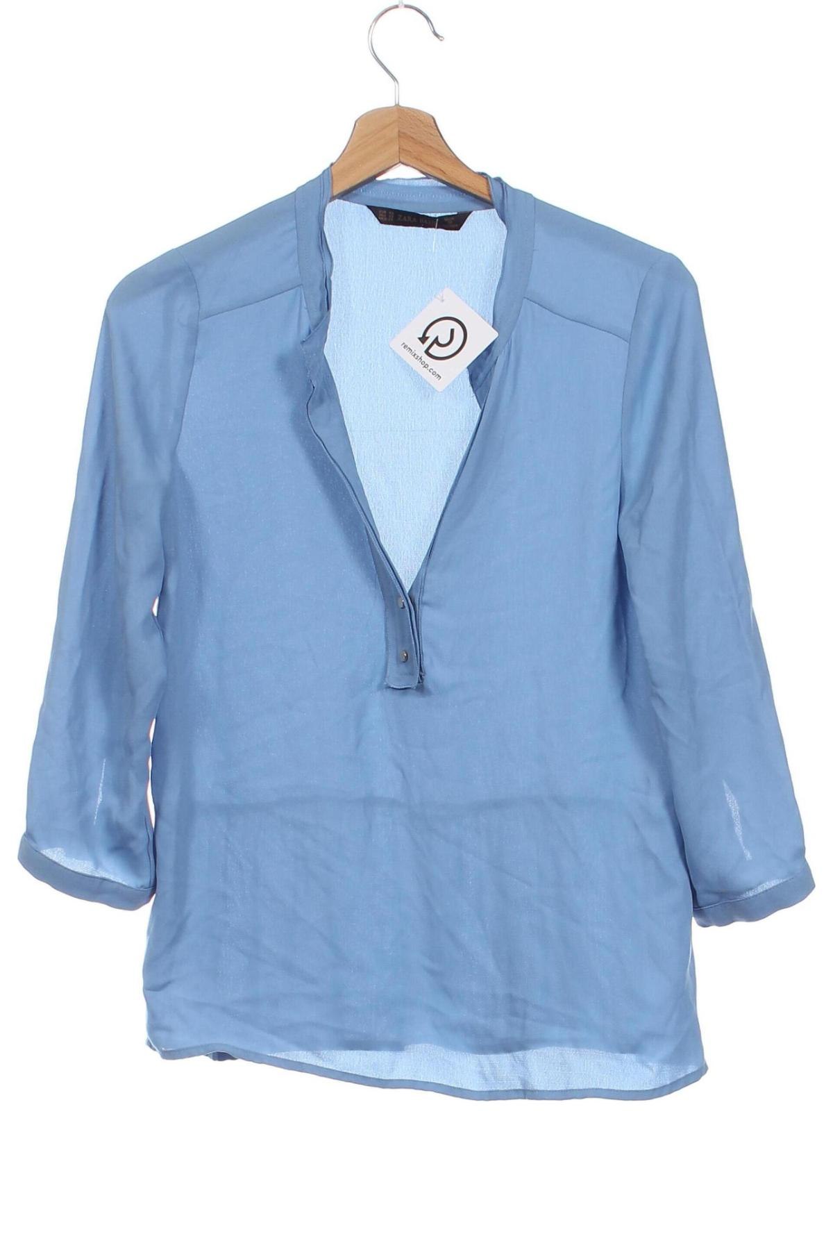 Damen Shirt Zara, Größe XS, Farbe Blau, Preis 6,99 €