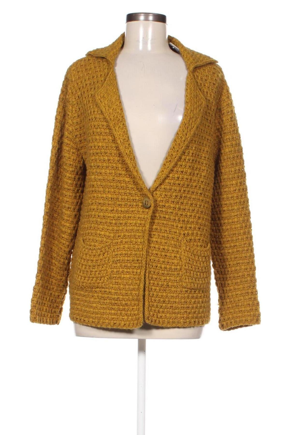 Cardigan de damă, Mărime L, Culoare Galben, Preț 94,15 Lei