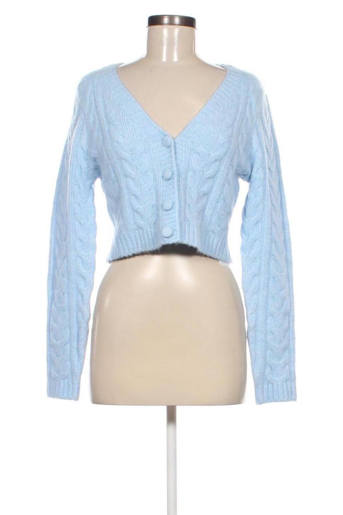 Cardigan de damă Fb Sister, Mărime M, Culoare Albastru, Preț 44,99 Lei