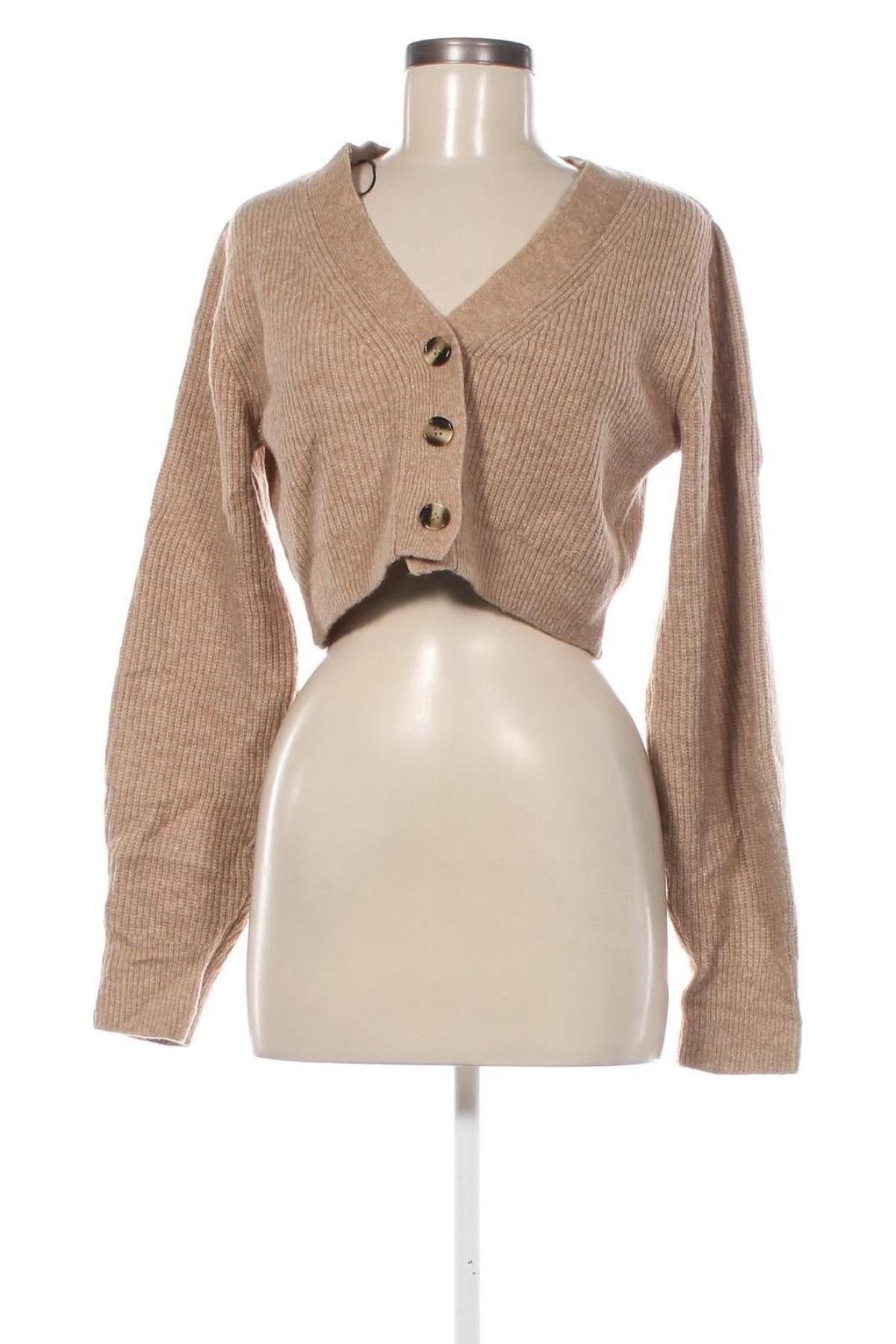 Damen Strickjacke H&M, Größe M, Farbe Beige, Preis 8,49 €