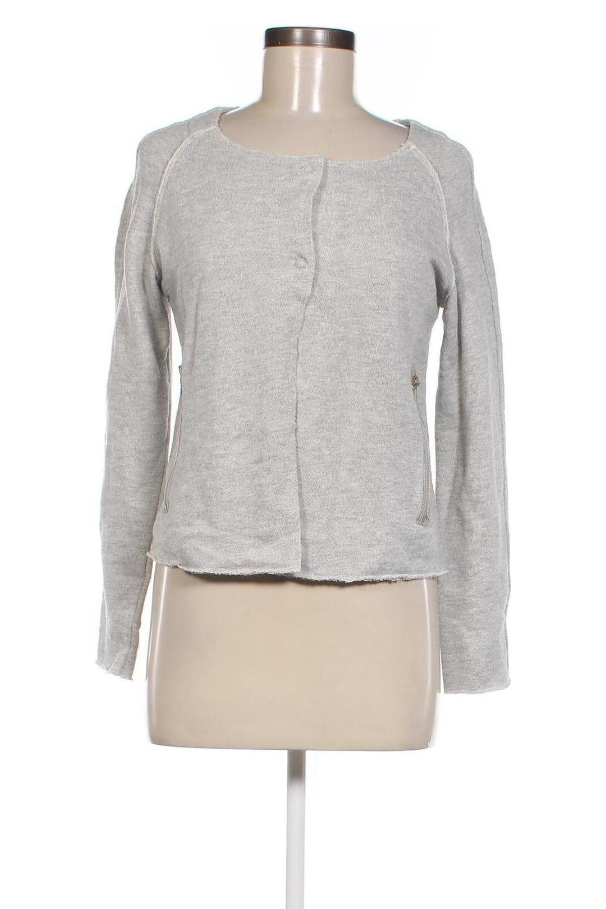 Damen Strickjacke Motive, Größe S, Farbe Grau, Preis 8,49 €