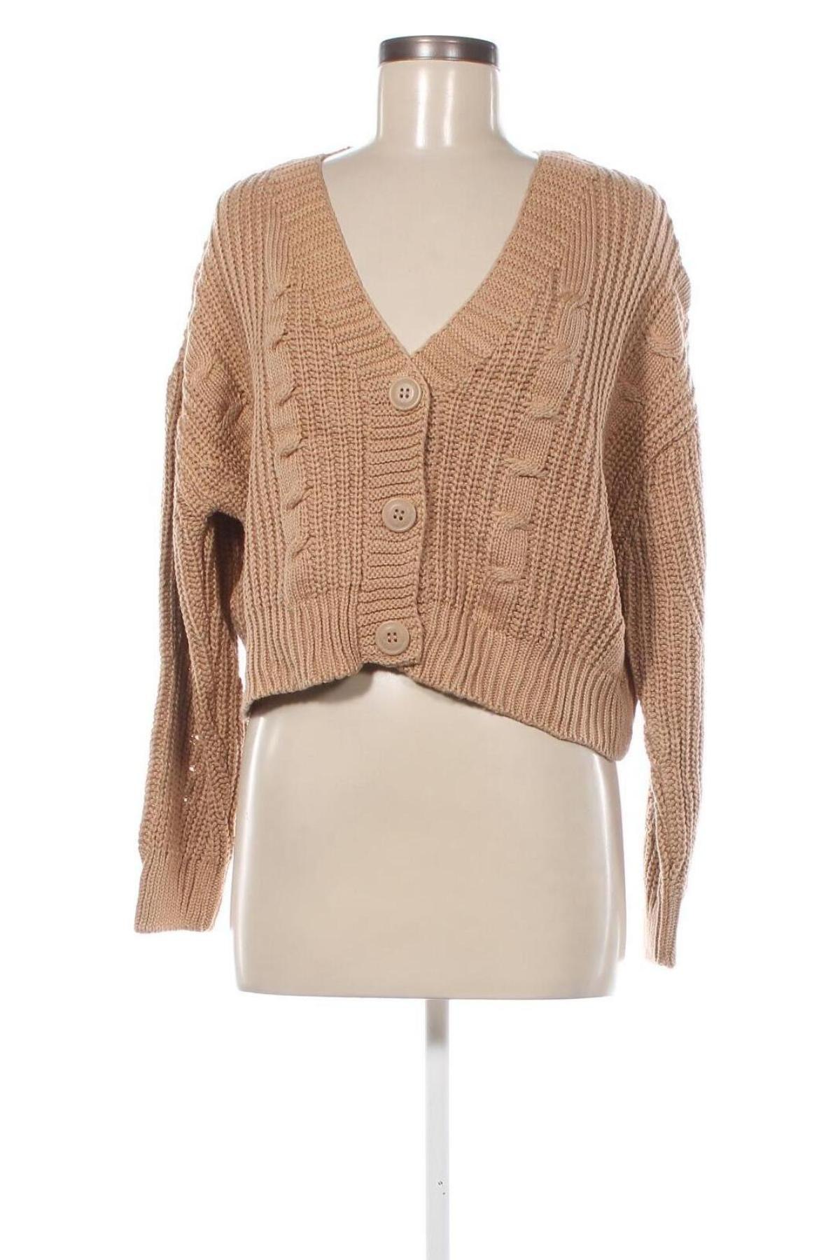 Damen Strickjacke Stradivarius, Größe S, Farbe Beige, Preis € 20,49