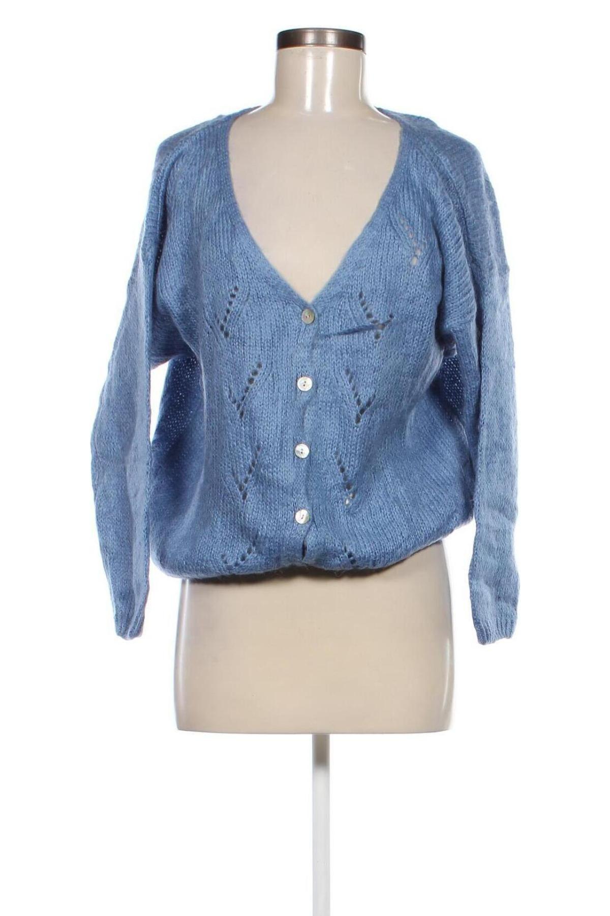 Damen Strickjacke Terra di Siena, Größe M, Farbe Blau, Preis 15,99 €