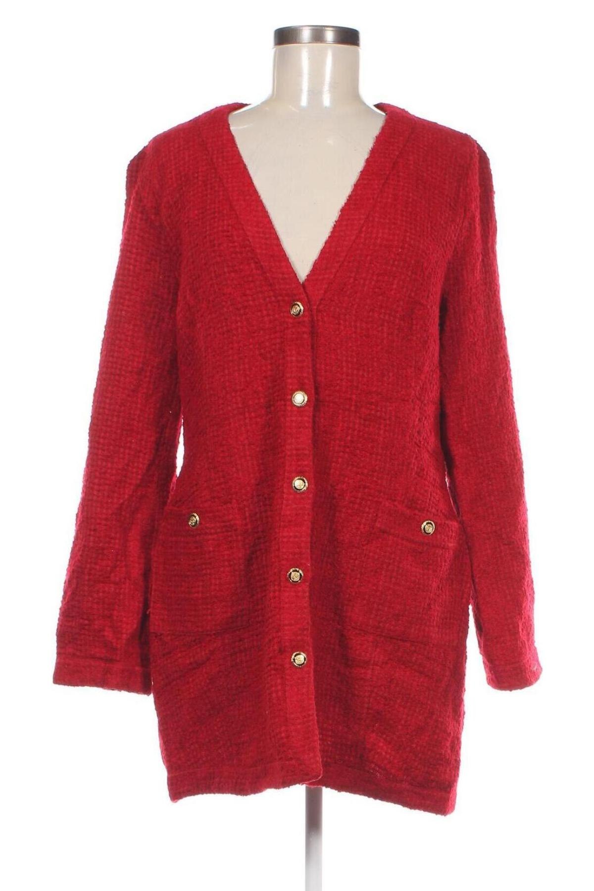 Cardigan de damă Zara, Mărime XL, Culoare Roșu, Preț 38,99 Lei