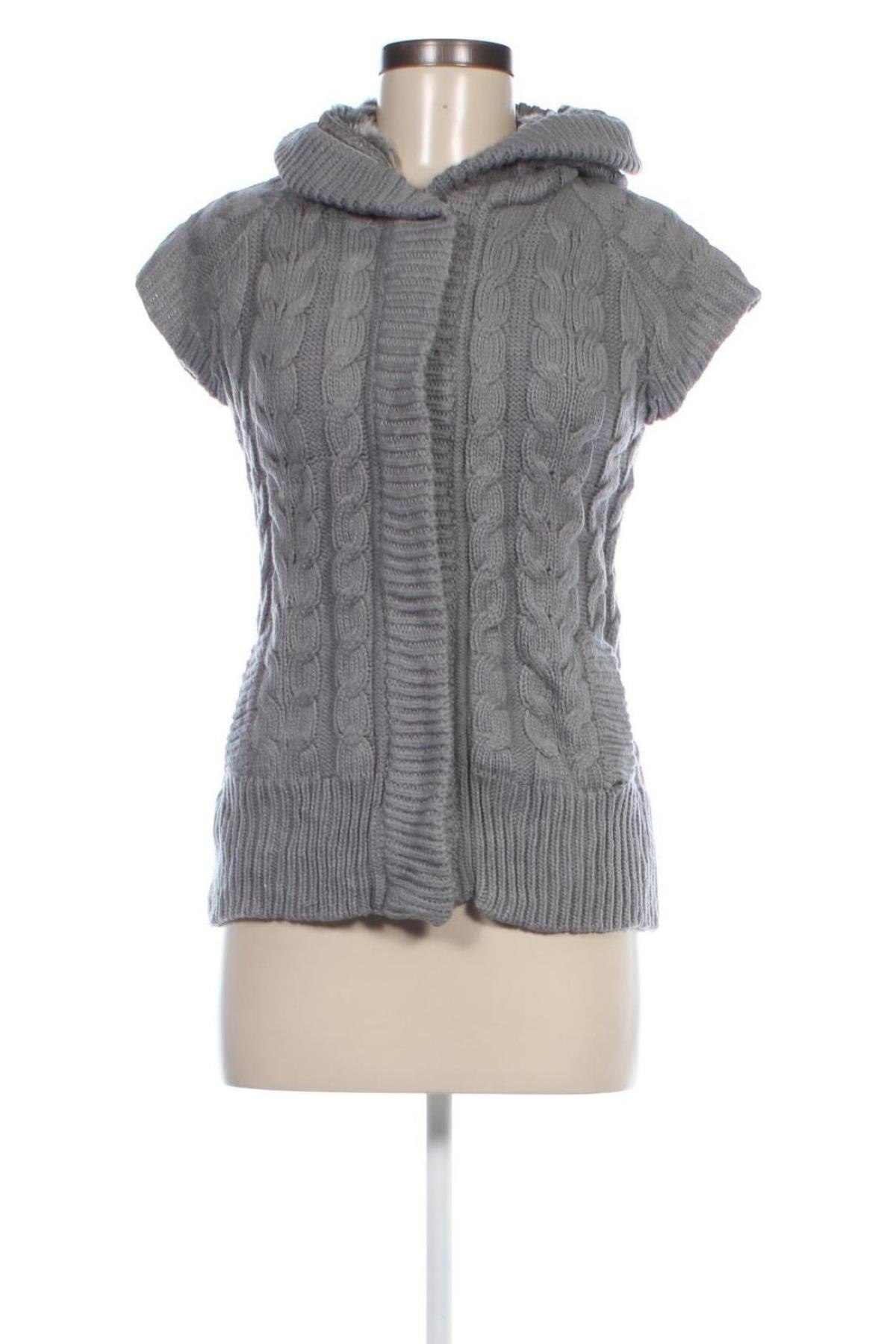 Damen Strickjacke Zara Knitwear, Größe M, Farbe Grau, Preis 4,99 €