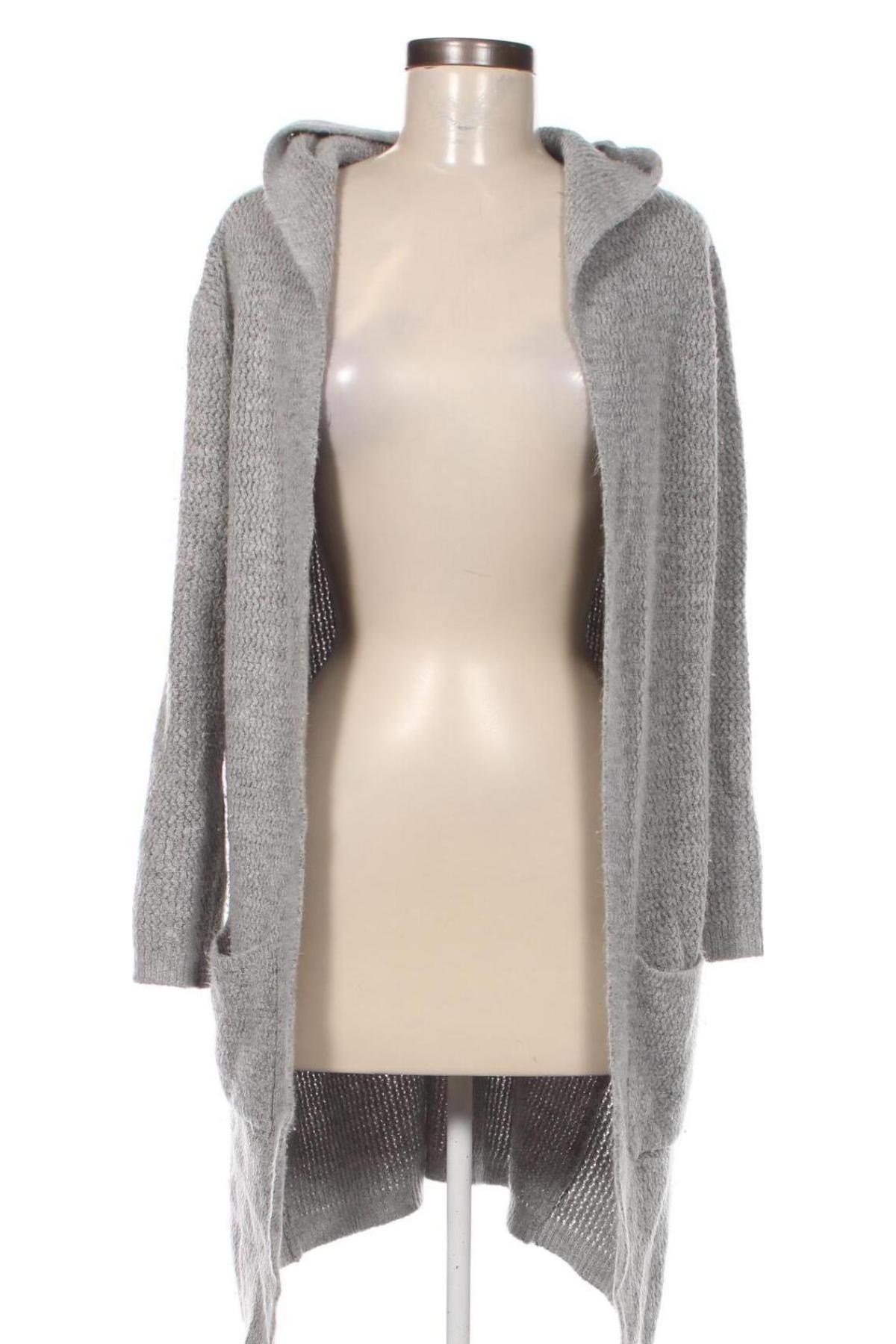 Damen Strickjacke Zwillingsherz, Größe L, Farbe Grau, Preis 16,99 €