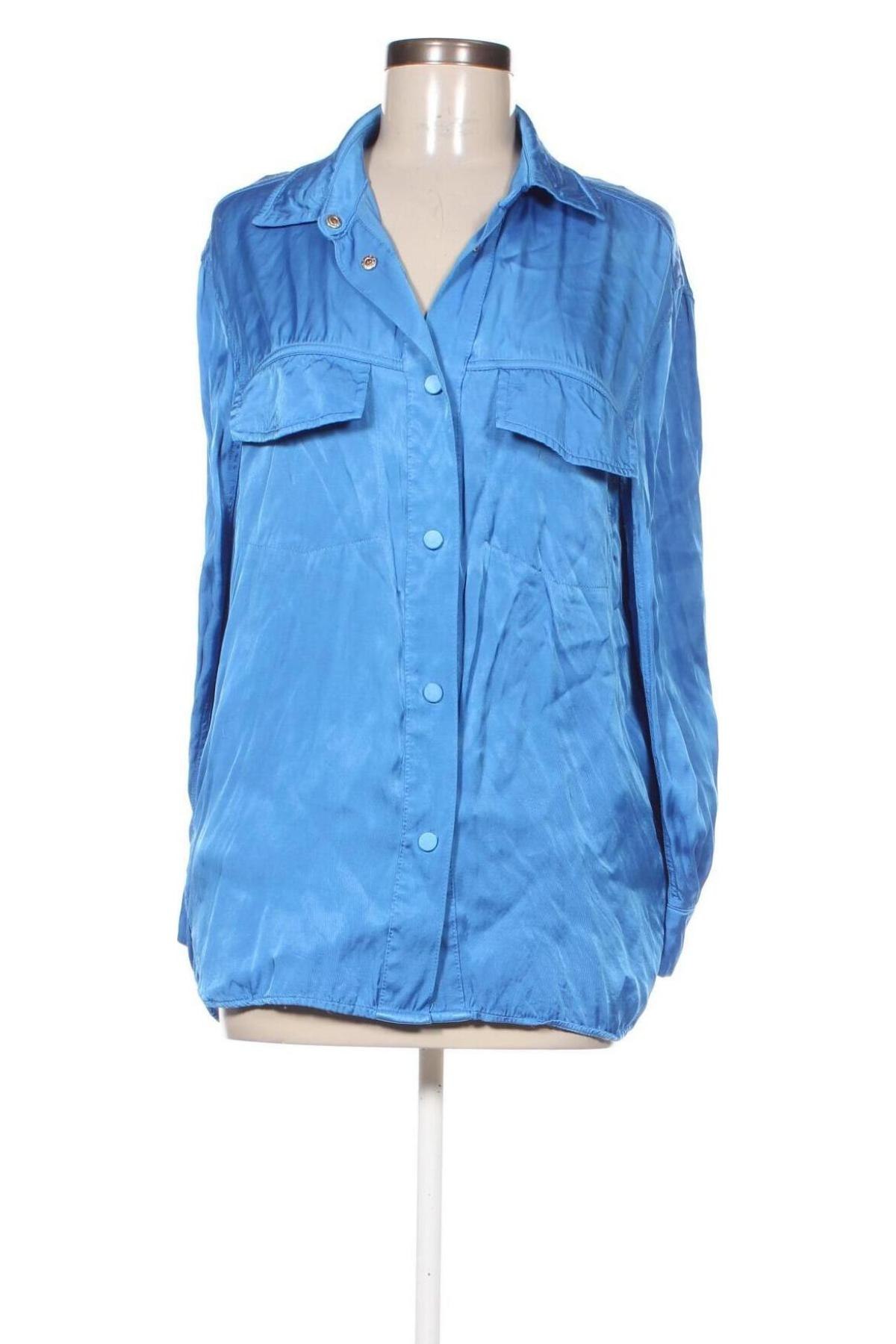 Damenbluse Bershka, Größe M, Farbe Blau, Preis 12,79 €