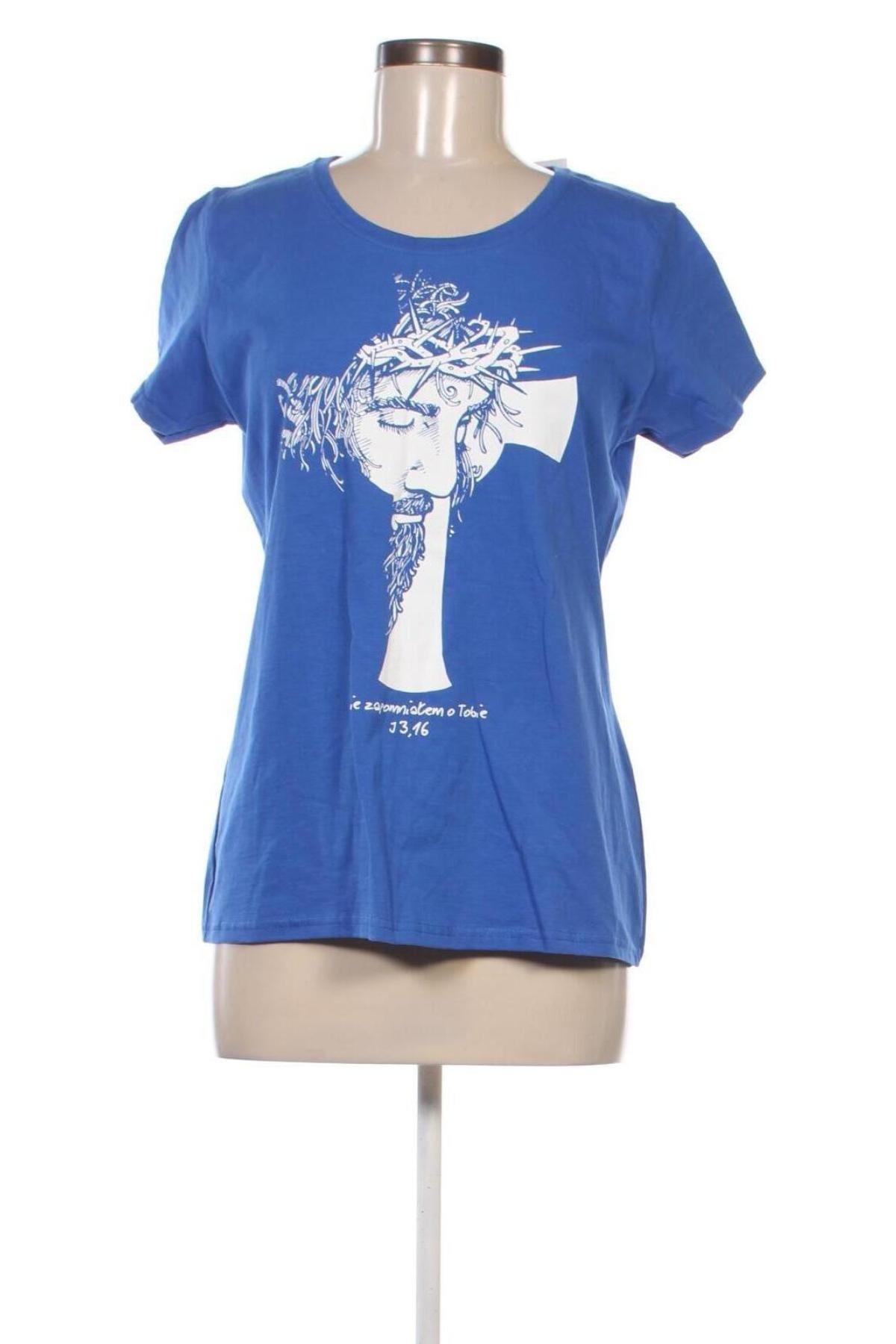 Γυναικείο t-shirt Fruit Of The Loom, Μέγεθος L, Χρώμα Μπλέ, Τιμή 5,49 €