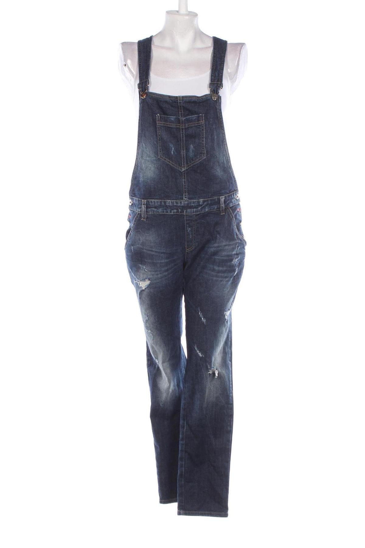 Langer Damen-Overall, Größe L, Farbe Blau, Preis 25,00 €