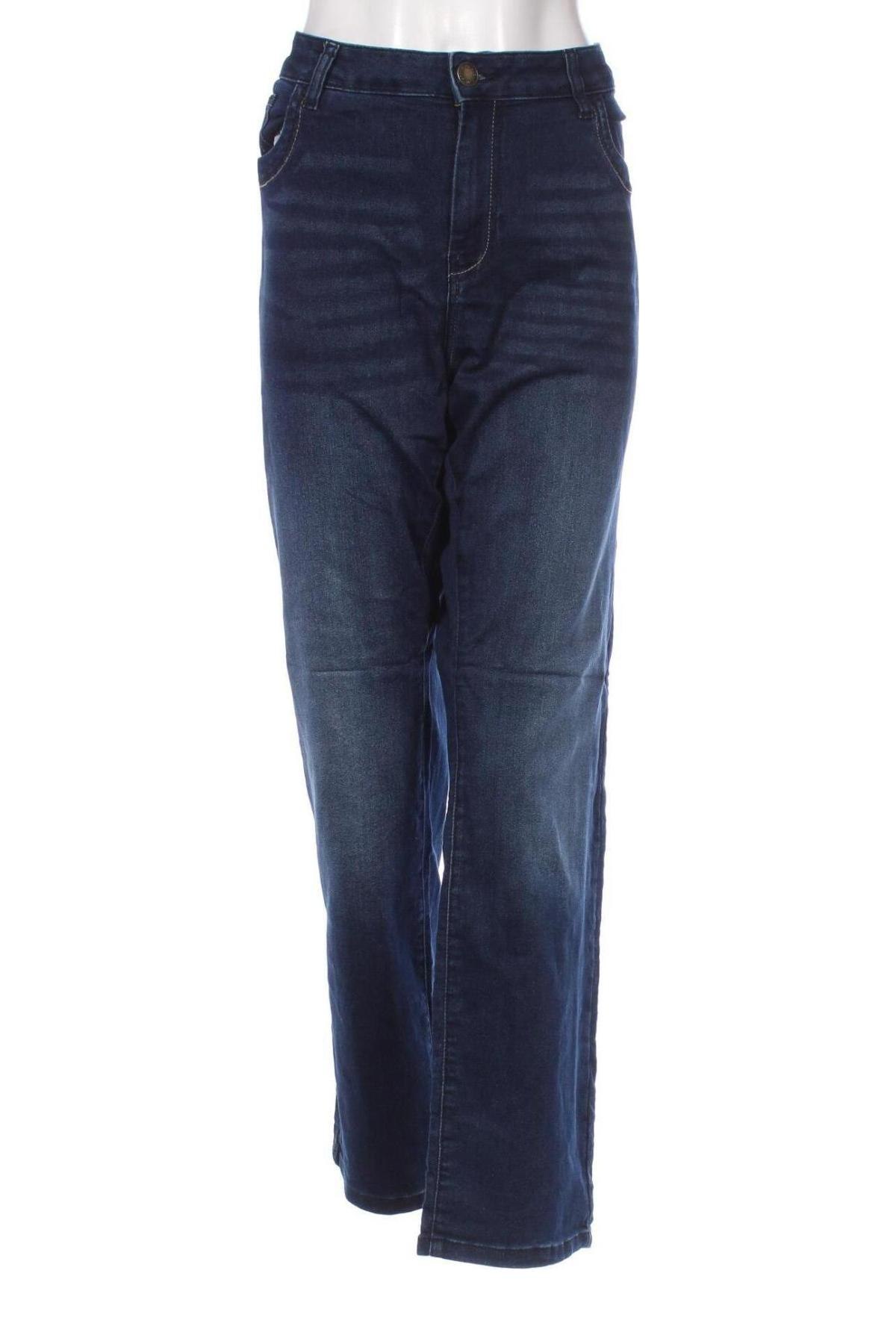 Blugi de femei Denim 1982, Mărime XL, Culoare Albastru, Preț 52,99 Lei