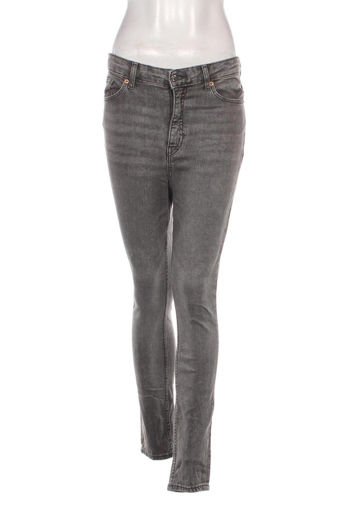 Damskie jeansy H&M, Rozmiar L, Kolor Szary, Cena 44,99 zł