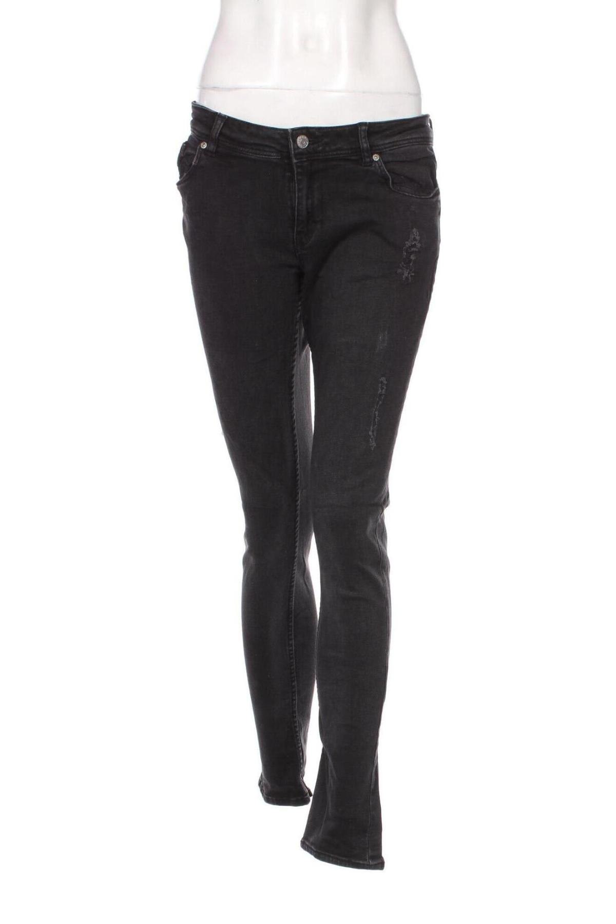 Damskie jeansy H&M Divided, Rozmiar M, Kolor Czarny, Cena 41,99 zł