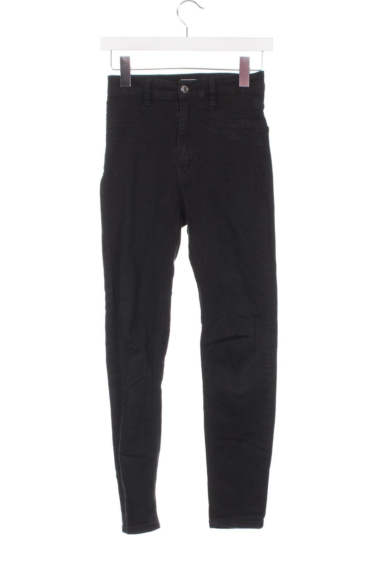 Dámske džínsy  Pull&Bear, Veľkosť XS, Farba Čierna, Cena  7,95 €