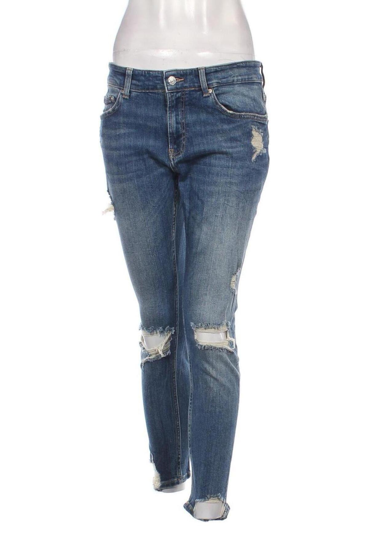 Damskie jeansy Pull&Bear, Rozmiar M, Kolor Niebieski, Cena 43,99 zł