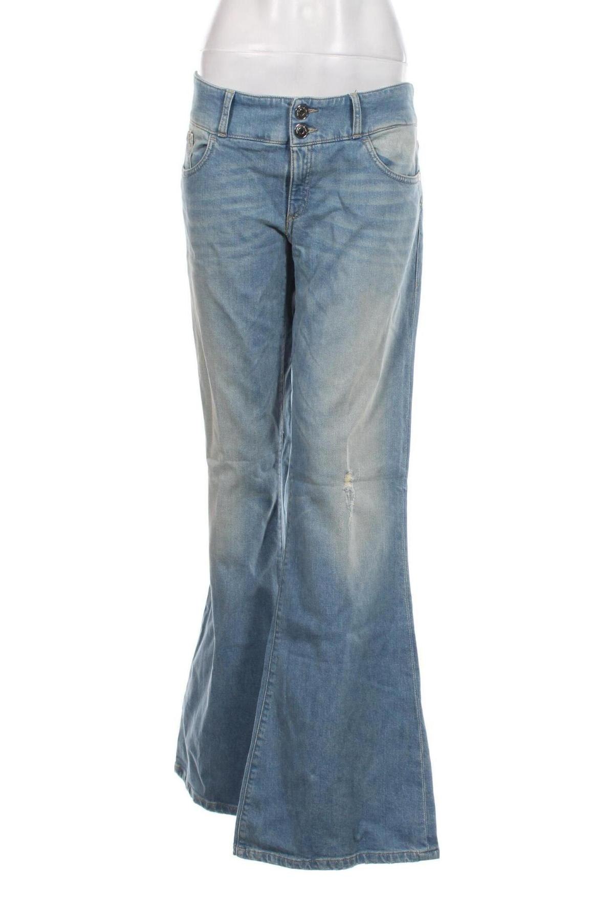 Damskie jeansy Trussardi Jeans, Rozmiar XL, Kolor Niebieski, Cena 284,99 zł