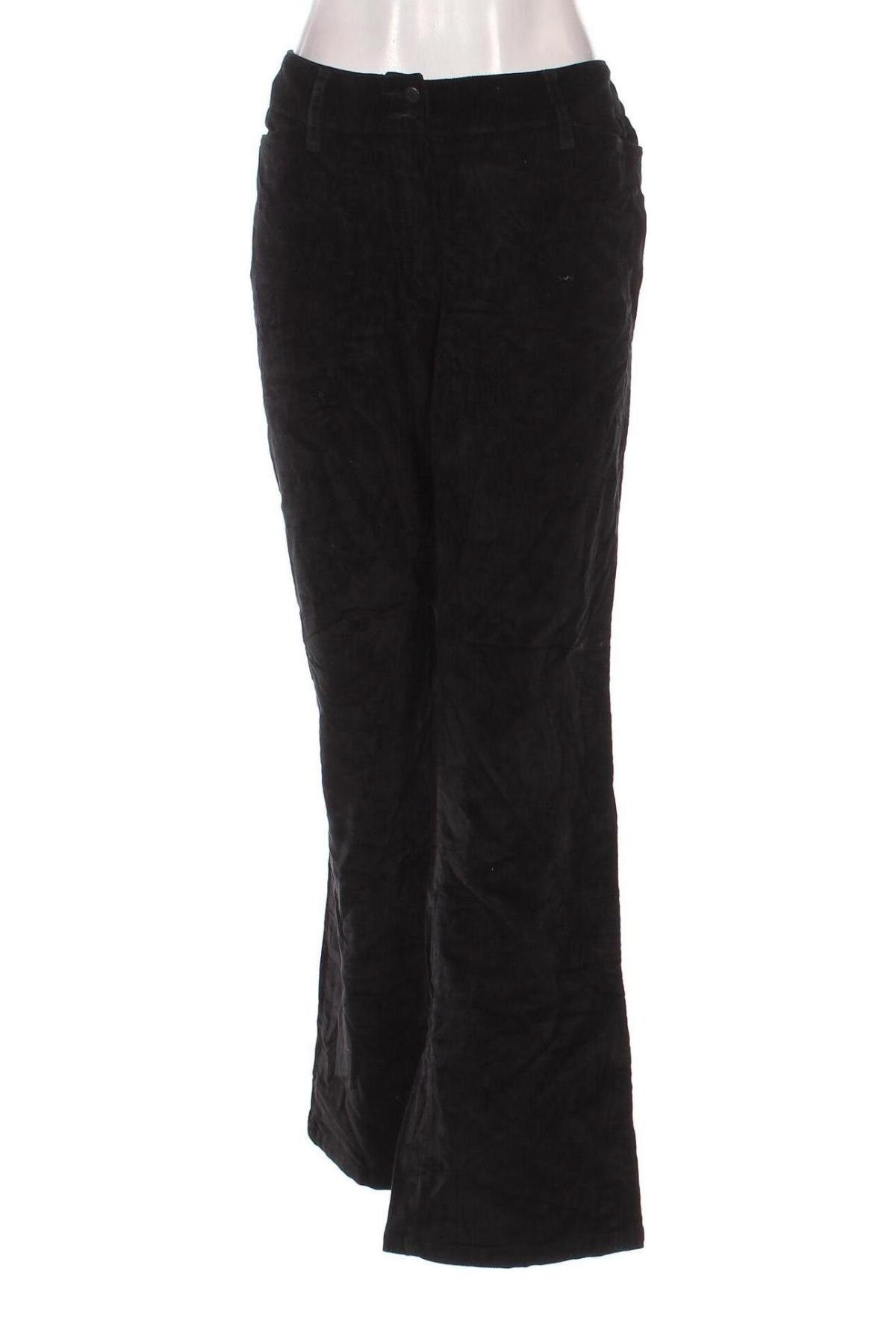 Pantaloni de velvet de femei, Mărime L, Culoare Negru, Preț 43,99 Lei