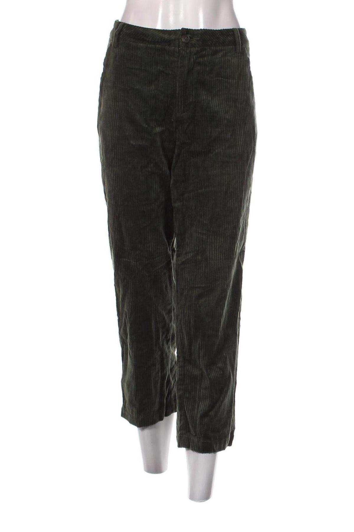 Pantaloni de velvet de femei Ichi, Mărime XS, Culoare Verde, Preț 45,99 Lei