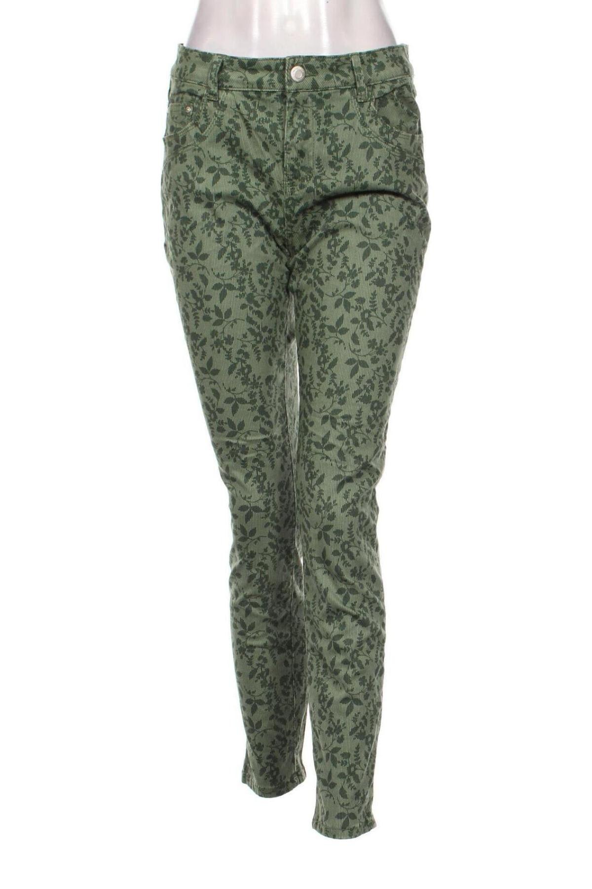 Pantaloni de velvet de femei Multiblu, Mărime M, Culoare Verde, Preț 95,99 Lei