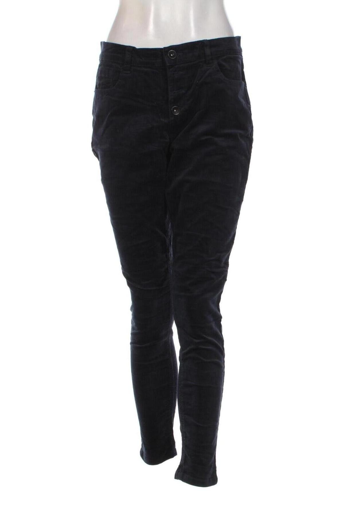 Pantaloni de velvet de femei Yessica, Mărime M, Culoare Albastru, Preț 43,99 Lei