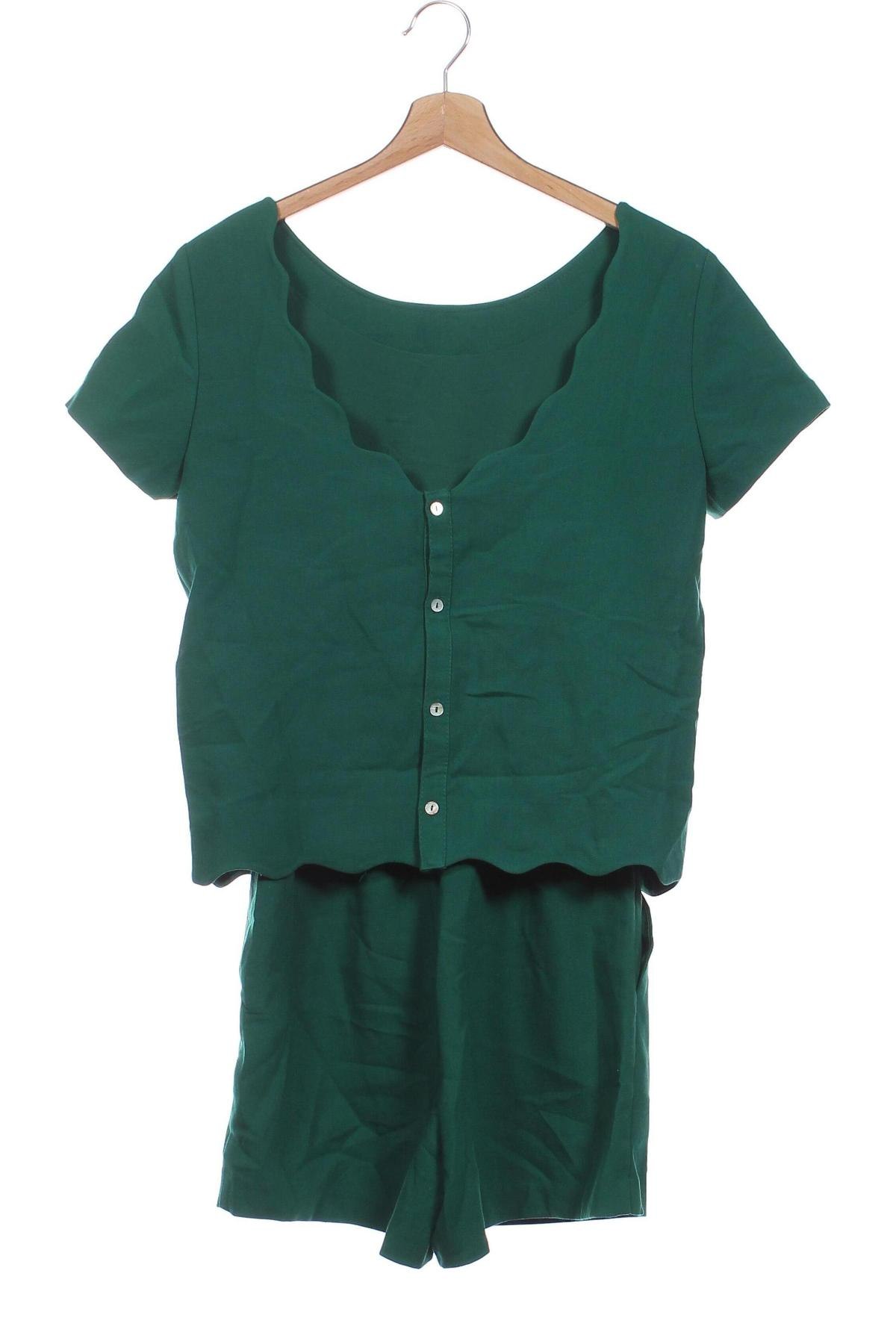 Women's short jumpsuit Kiabi, Mărime XS, Culoare Verde, Preț 90,99 Lei