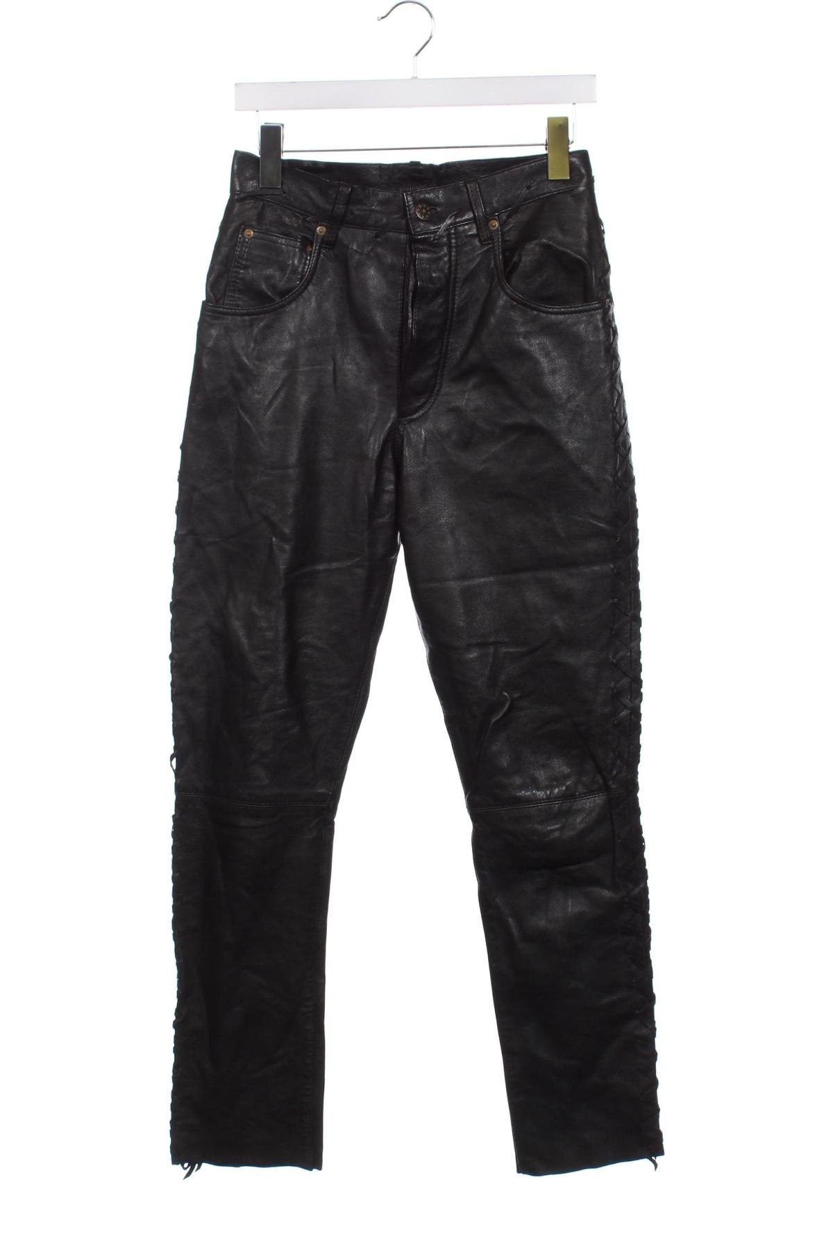 Pantaloni de piele pentru damă, Mărime M, Culoare Negru, Preț 158,99 Lei