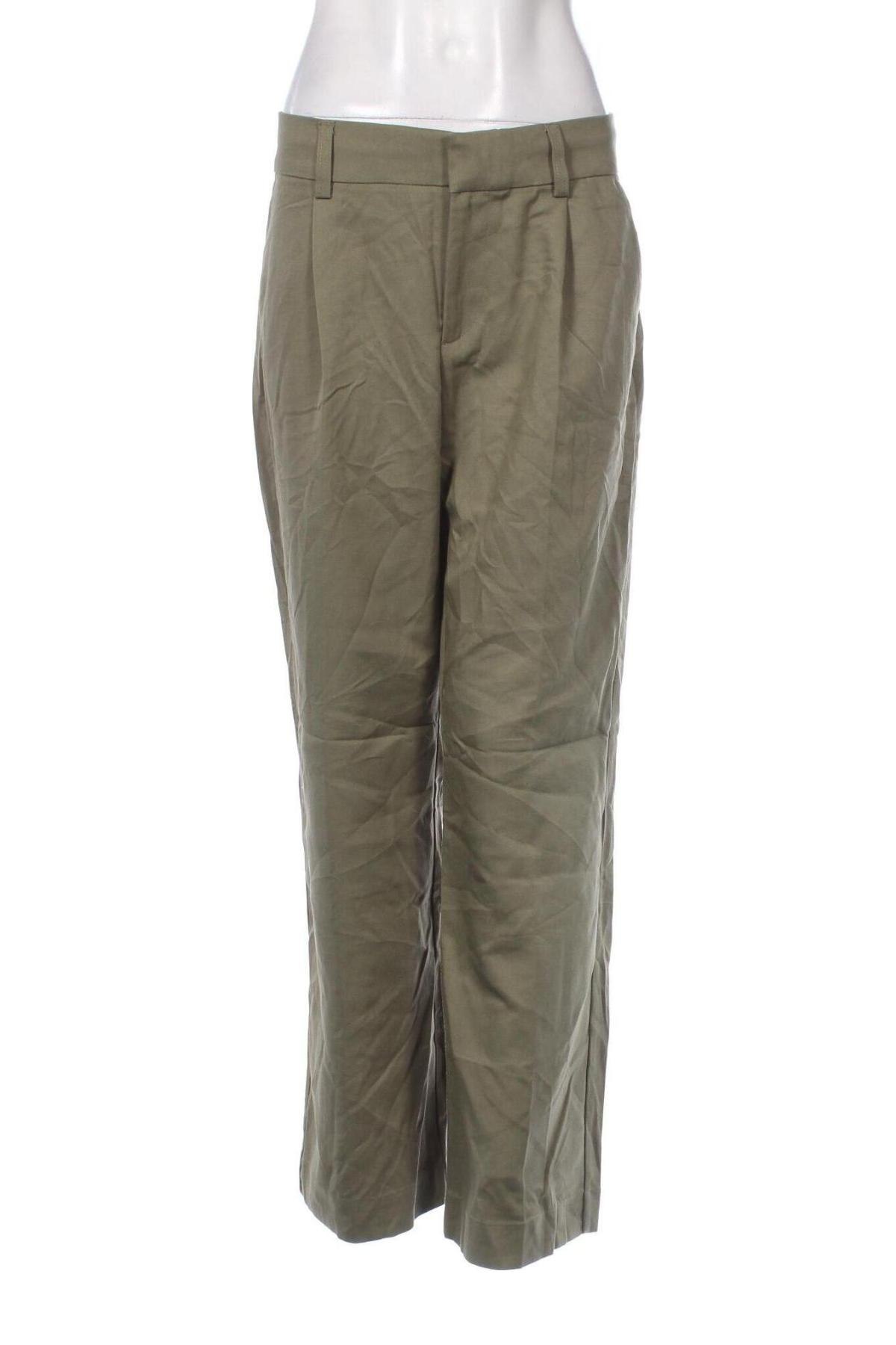 Pantaloni de femei Gina Tricot, Mărime L, Culoare Verde, Preț 88,99 Lei