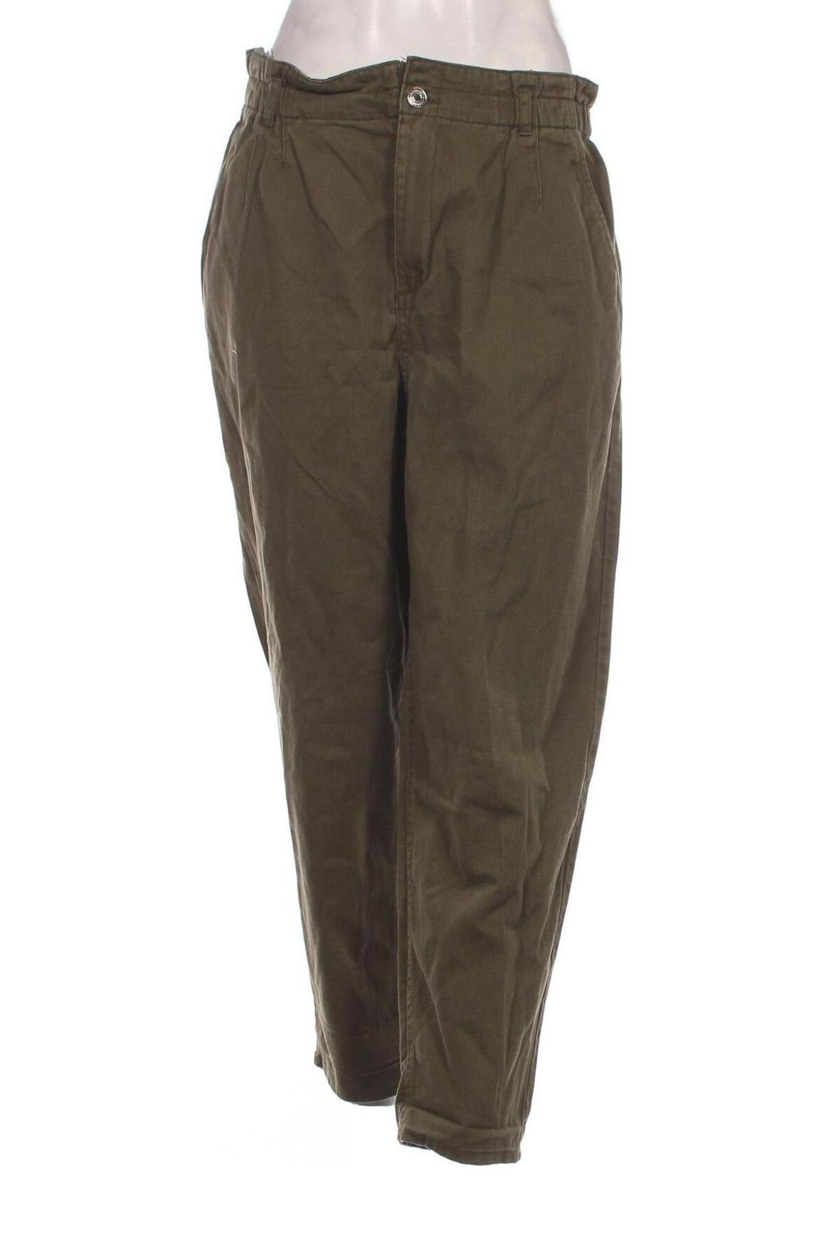 Pantaloni de femei Terranova, Mărime XL, Culoare Verde, Preț 48,99 Lei