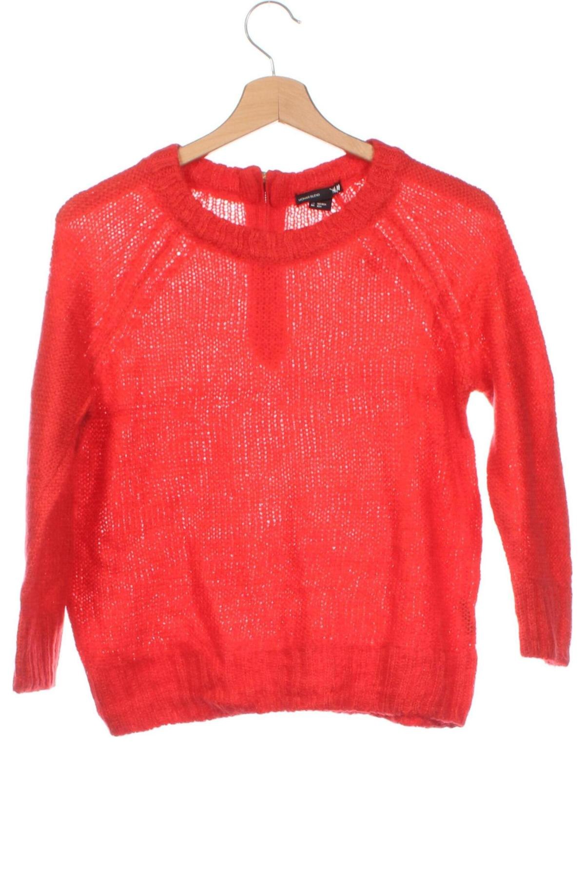 Damski sweter H&M, Rozmiar XS, Kolor Czerwony, Cena 53,99 zł