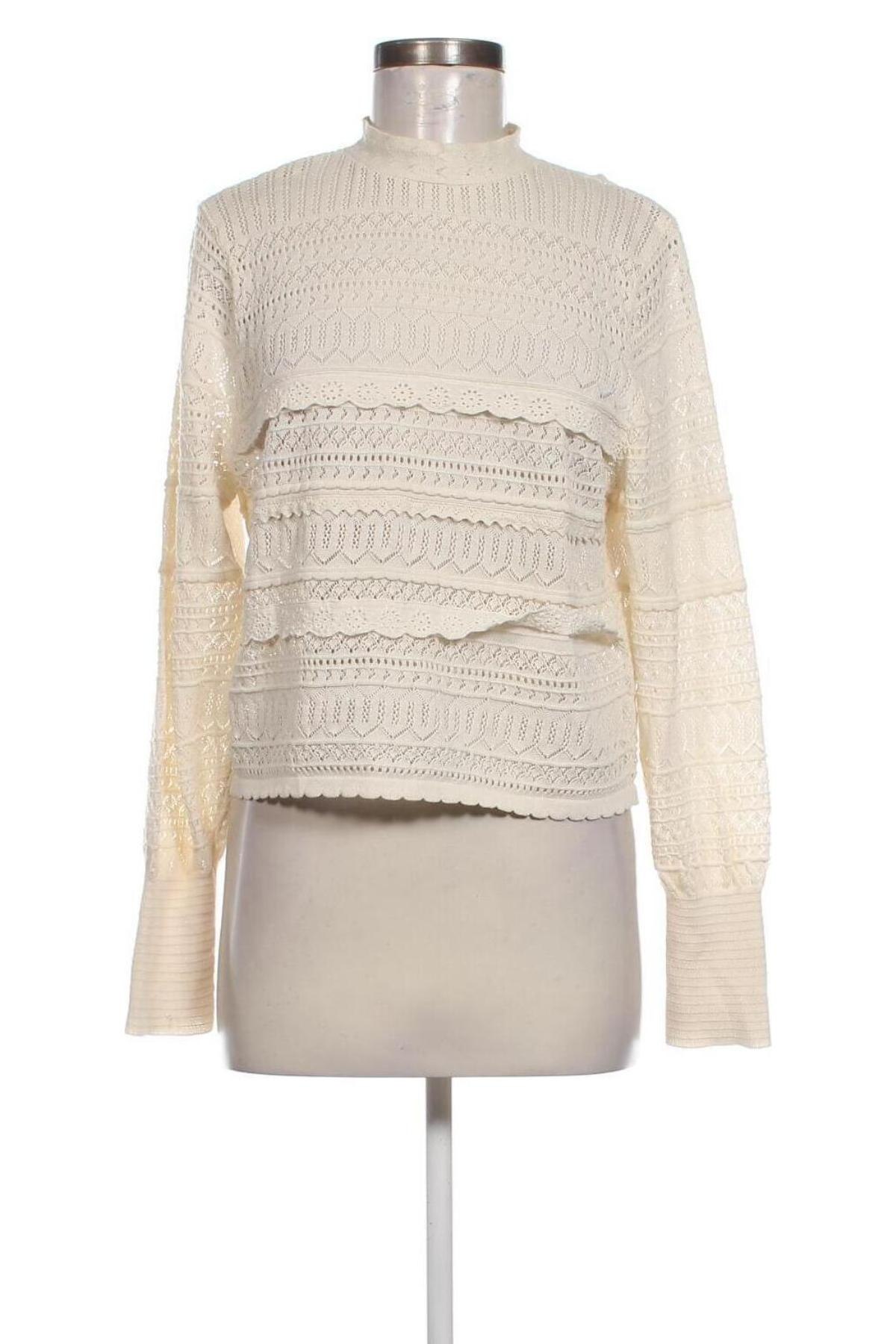 Damski sweter Zara, Rozmiar S, Kolor ecru, Cena 37,99 zł