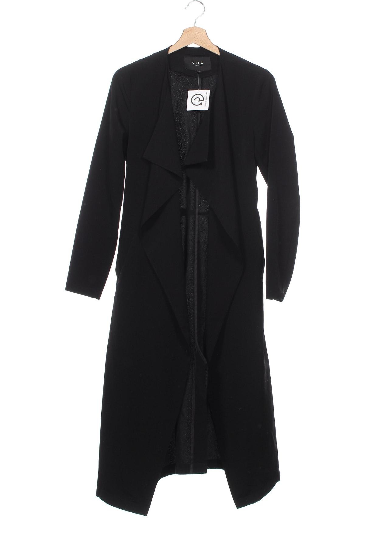 Trench de femei VILA, Mărime XS, Culoare Negru, Preț 79,99 Lei