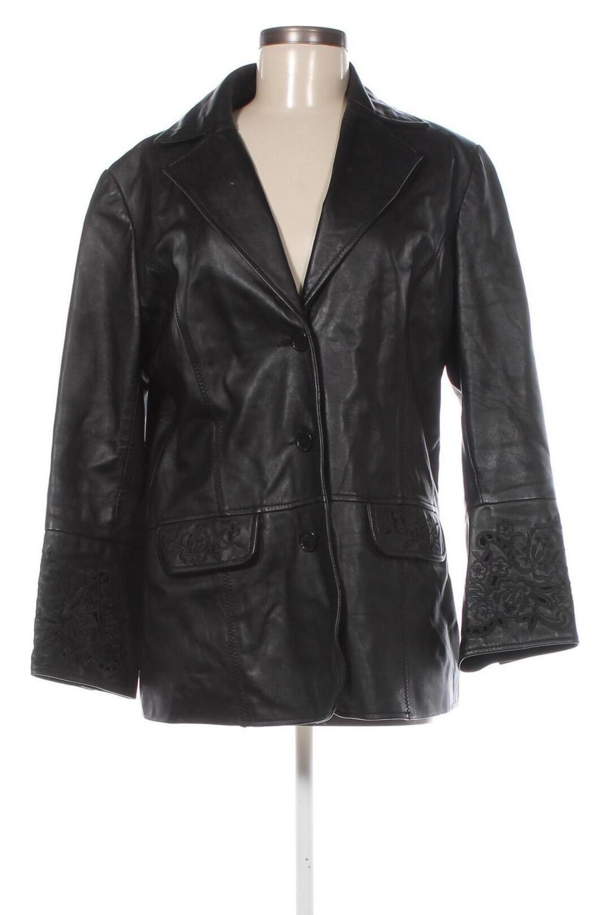 Damen Ledermantel Together, Größe L, Farbe Schwarz, Preis € 149,99