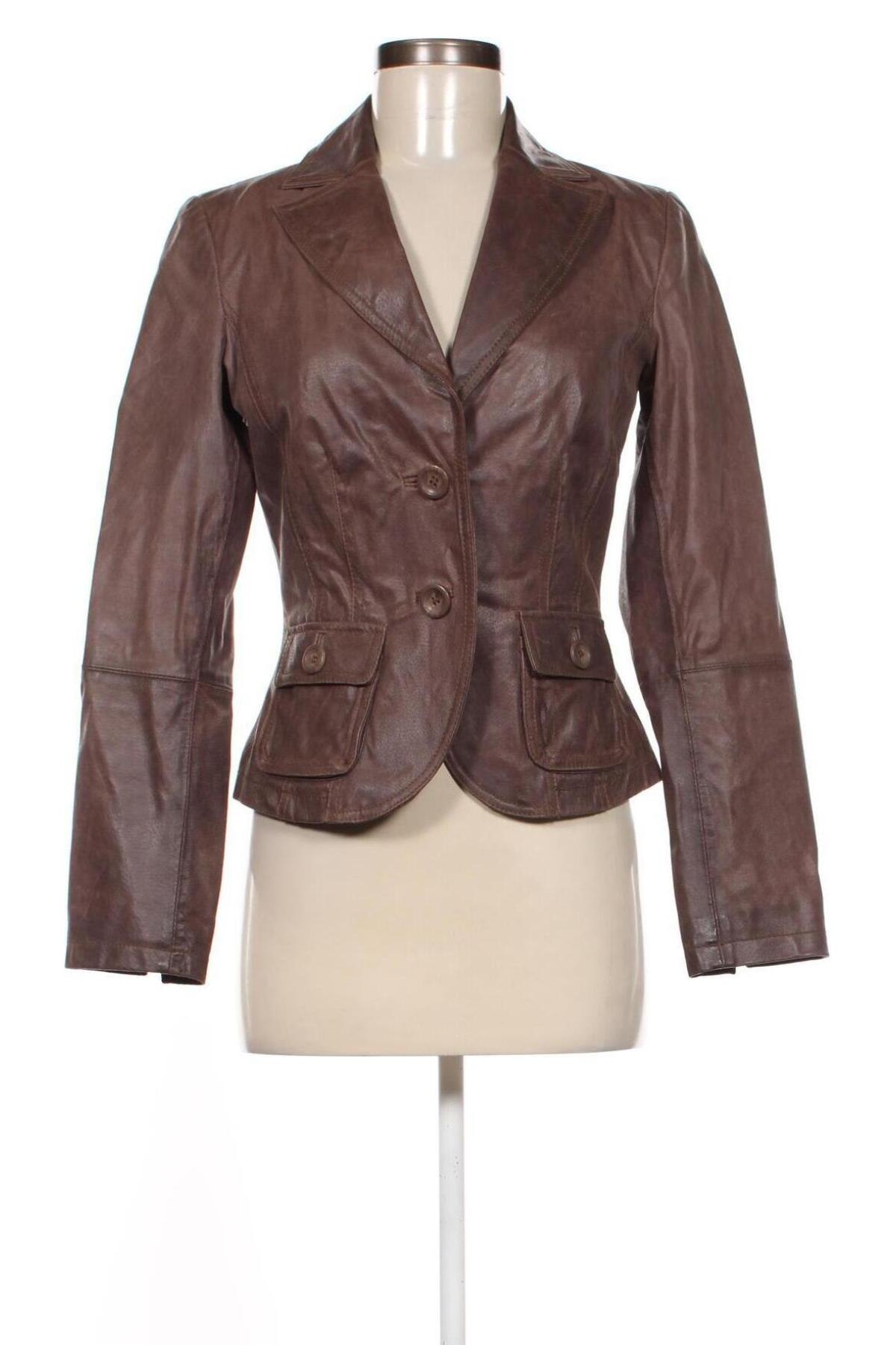 Damen Lederjacke, Größe M, Farbe Braun, Preis € 67,99