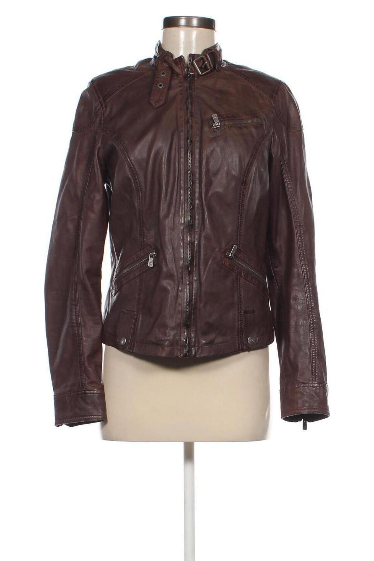 Damen Lederjacke Jilani Collection, Größe M, Farbe Braun, Preis € 76,99