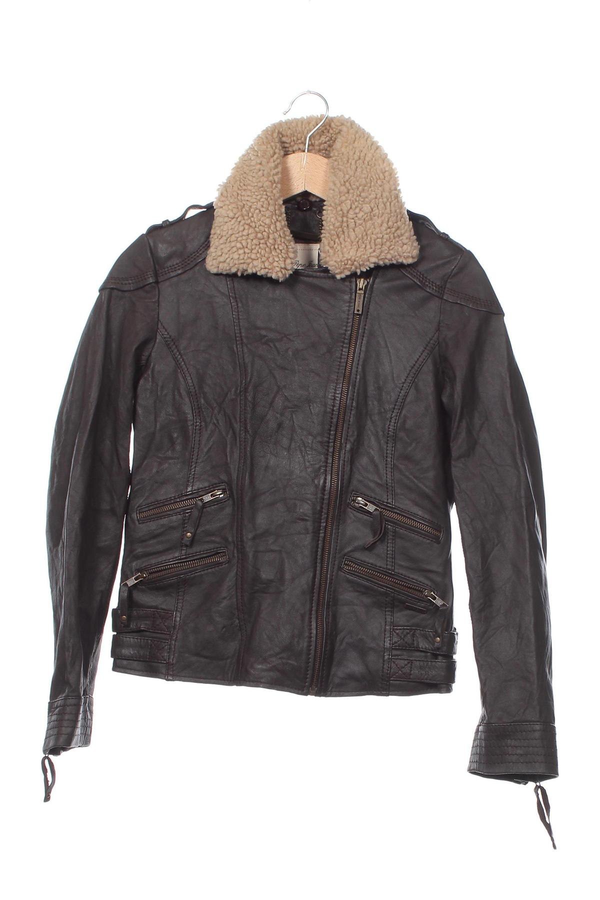 Damen Lederjacke Pepe Jeans, Größe XS, Farbe Braun, Preis € 150,99